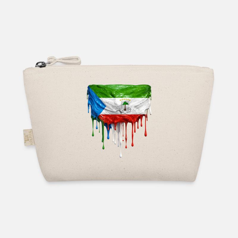 Drapeau de Guinée équatoriale dans l’art en goutte Trousse biologique