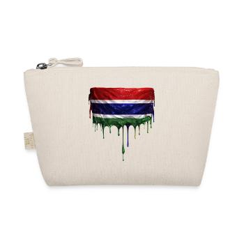 Drapeau de la Gambie dans l’art de la goutte - Trousse biologique - nature - Devant