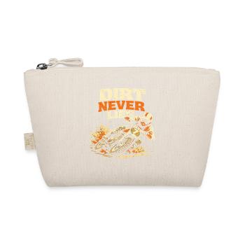 Vintage Motocross Rider Graphic - Organic Pouch - nature - Front