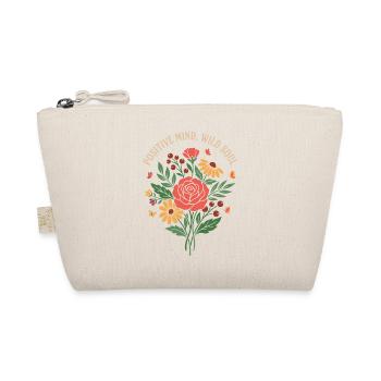 Positive Mind Wild Soul Floral Design - Organic Pouch - nature - Front