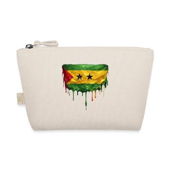 Sao Tome and Principe Flag Drop Art - Organic Pouch - nature - Front