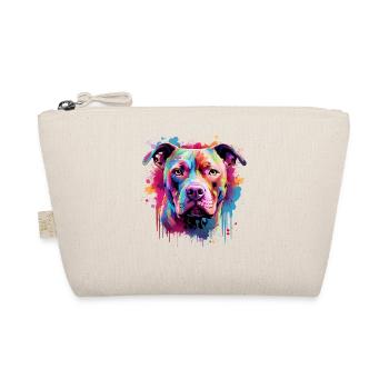 Art éclaboussuré de Pitbull Dog Coloré - Trousse biologique - nature - Devant