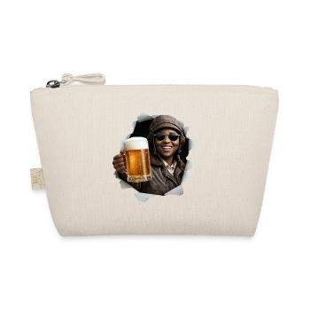 Bessie Coleman mit Sonnenbrille und Bier - Bio-Täschchen - Natur - Vorne