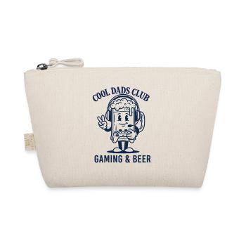 Gamer Dad Shirt Gaming Bier Papa Geschenk - Bio-Täschchen - Natur - Vorne
