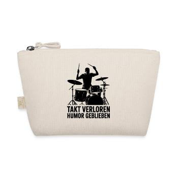 Drums - Takt verloren Humor geblieben Drummer - Bio-Täschchen - Natur - Vorne