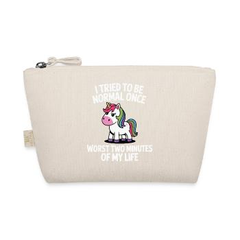 Unexpectedly Normal: Unicorn Joke Gift - Organic Pouch - nature - Front
