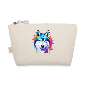 Art coloré de chien Husky éclaboussant - Trousse biologique - nature - Devant