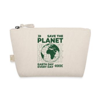 Save The Planet Shirt Earth Day Umwelt - Bio-Täschchen - Natur - Vorne