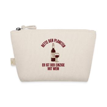 Rette Wasser Trink Wein Shirt Lustig - Bio-Täschchen - Natur - Vorne