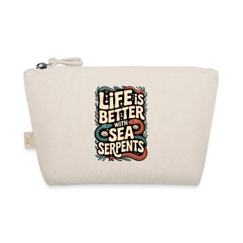 Better with sea snakes | Ocean Myth - Organic Pouch - nature - Front