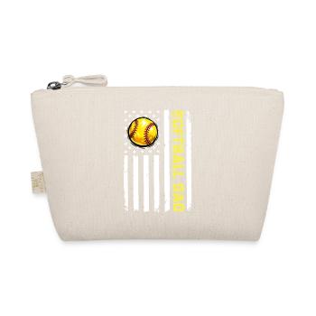 Camo Softball Dad PNG, Fathers Day Design - Organic Pouch - nature - Front
