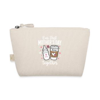 First Mothers Day Together Gift Mom - Organic Pouch - nature - Front