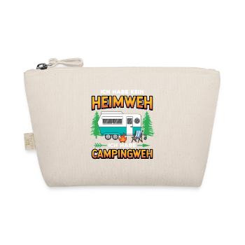 Campingweh – Wohnwagen Camping  Spruch - Bio-Täschchen - Natur - Vorne