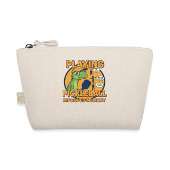 Pickleball Playing Improves Memory Funny Player - Organic Pouch - nature - Front