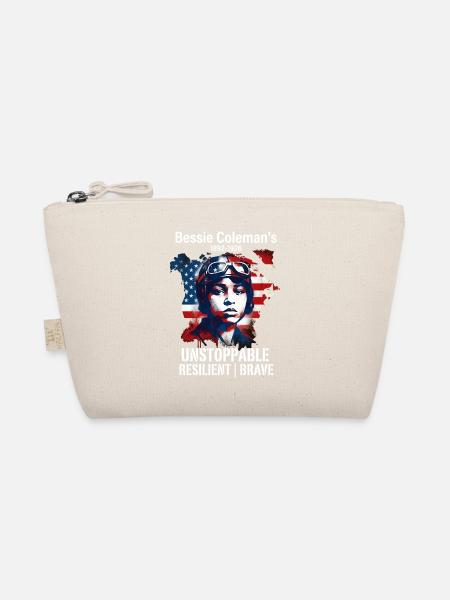 Bessie Coleman Courageous aviation pioneer - Organic Pouch - nature - Front