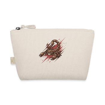 Angry Scorpion Cartoon - Organic Pouch - nature - Front