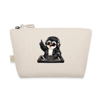 Cool Penguin DJ Music Techno Club Party - Trousse biologique - nature - Devant