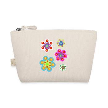 Retro Blumen Sommer Kinder Mädchen Baby - Bio-Täschchen - Natur - Vorne