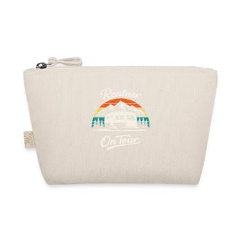 Pensioner On Tour Camping Shirt Caravan - Organic Pouch - nature - Front