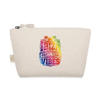 Ibiza Party Vibes Bunt - Bio-Täschchen - Natur - Vorne