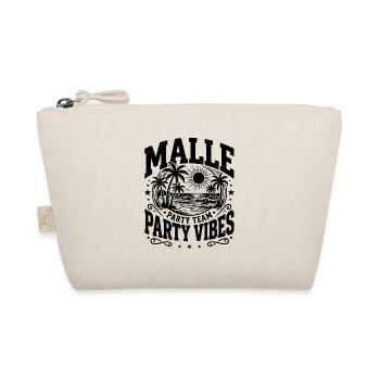 Malle Party Vibes Spruch - Bio-Täschchen - Natur - Vorne