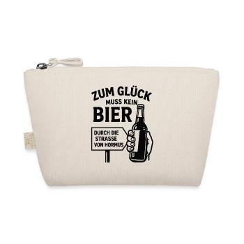 Bier Spruch Bierflasche  Strasse von Hormus - Bio-Täschchen - Natur - Vorne