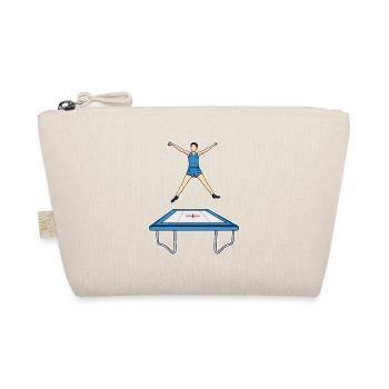Funny Trampoline Kid - Organic Pouch - nature - Front