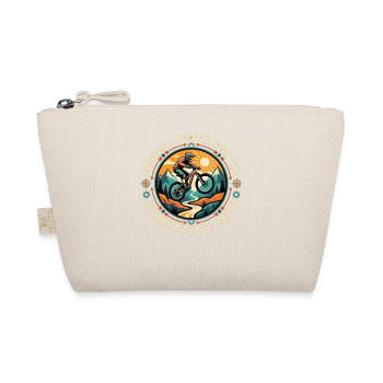 Mountain Bike Saying Adventure Bike - Organic Pouch - nature - Front