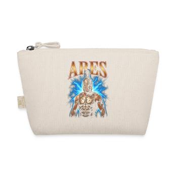 Ares Krieger mit Blitz - Bio-Täschchen - Natur - Vorne
