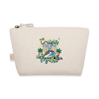 Cruising Through Life Together Family Vacation - Organic Pouch - nature - Front