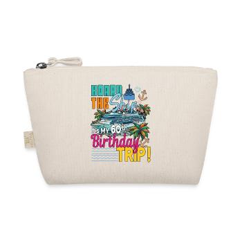 Besteigen Sie das Schiff 60. Geburtstag Familienkreuzfahrt - Bio-Täschchen - Natur - Vorne