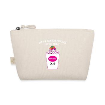 Rainbow Popcorn Family Cute Pride Graphic - Organic Pouch - nature - Front
