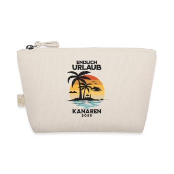 Kanarische Inseln Urlaub 2026 Kanaren Reise Outfit - Bio-Täschchen - Natur - Vorne
