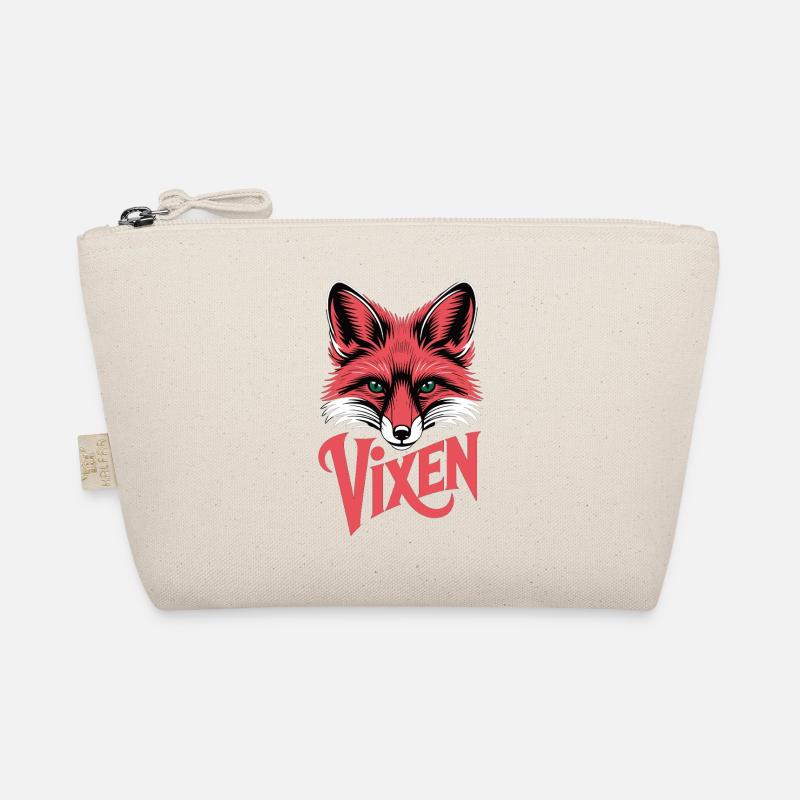 Vixen Fox Head Statement Shirt Wild Animal Organic Pouch