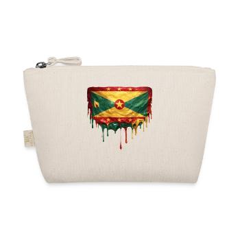 Grenada Dripping Flag - Organic Pouch - nature - Front