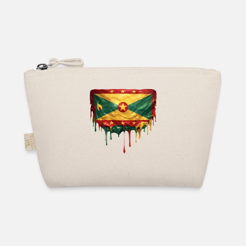 Grenada Dripping Flag Organic Pouch