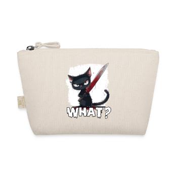 Horror Cat Halloween Party T Kitten Costume - Organic Pouch - nature - Front