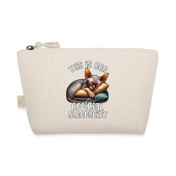 Sphynx Cat Sleep Shirt - Organic Pouch - nature - Front