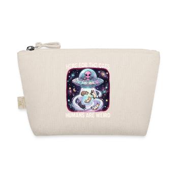 Here For The Cats – Humans Are Weird - Organic Pouch - nature - Front