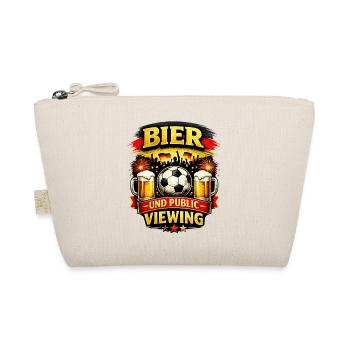 Bier & Public Viewing – Fußballfeier Deutschland - Bio-Täschchen - Natur - Vorne