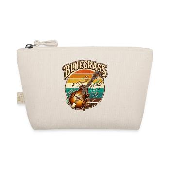 Retro Vintage Bluegrass Music Mandolin - Organic Pouch - nature - Front
