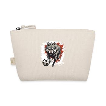 Wolf Fussball Team - Bio-Täschchen - Natur - Vorne