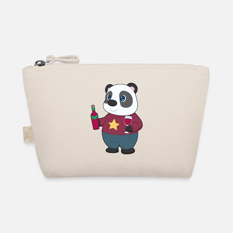 Panda Flasche Rotwein Bio-Täschchen