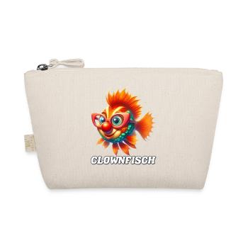 Poisson-clown avec des lunettes, dessin animé coloré - Trousse biologique - nature - Devant