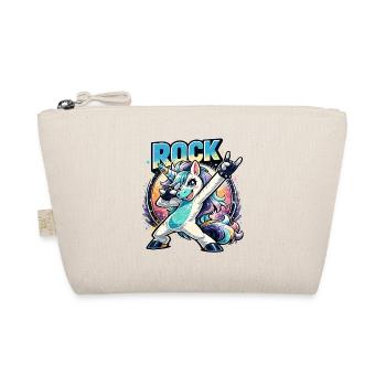 Licorne rock en pose de dabing avec une ambiance rétro - Trousse biologique - nature - Devant