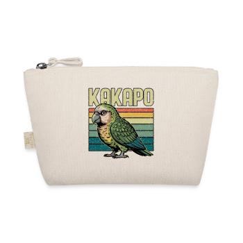 New Zealand Kakapo Parrot Papagei Retro - Organic Pouch - nature - Front