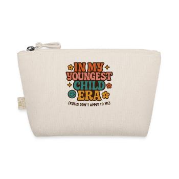 In My Youngest Child Era Daughter Families Humor - Organic Pouch - nature - Front