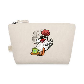 Kaffee Kippen Zigaretten Huhn Pause - Bio-Täschchen - Natur - Vorne