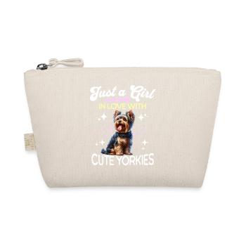 Yorkshire Terrier Mädchen - Bio-Täschchen - Natur - Vorne