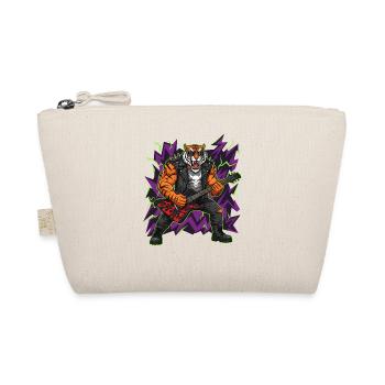 Heavy Metal Rocker Animal Guitar Rock Tiger Music - Organic Pouch - nature - Front